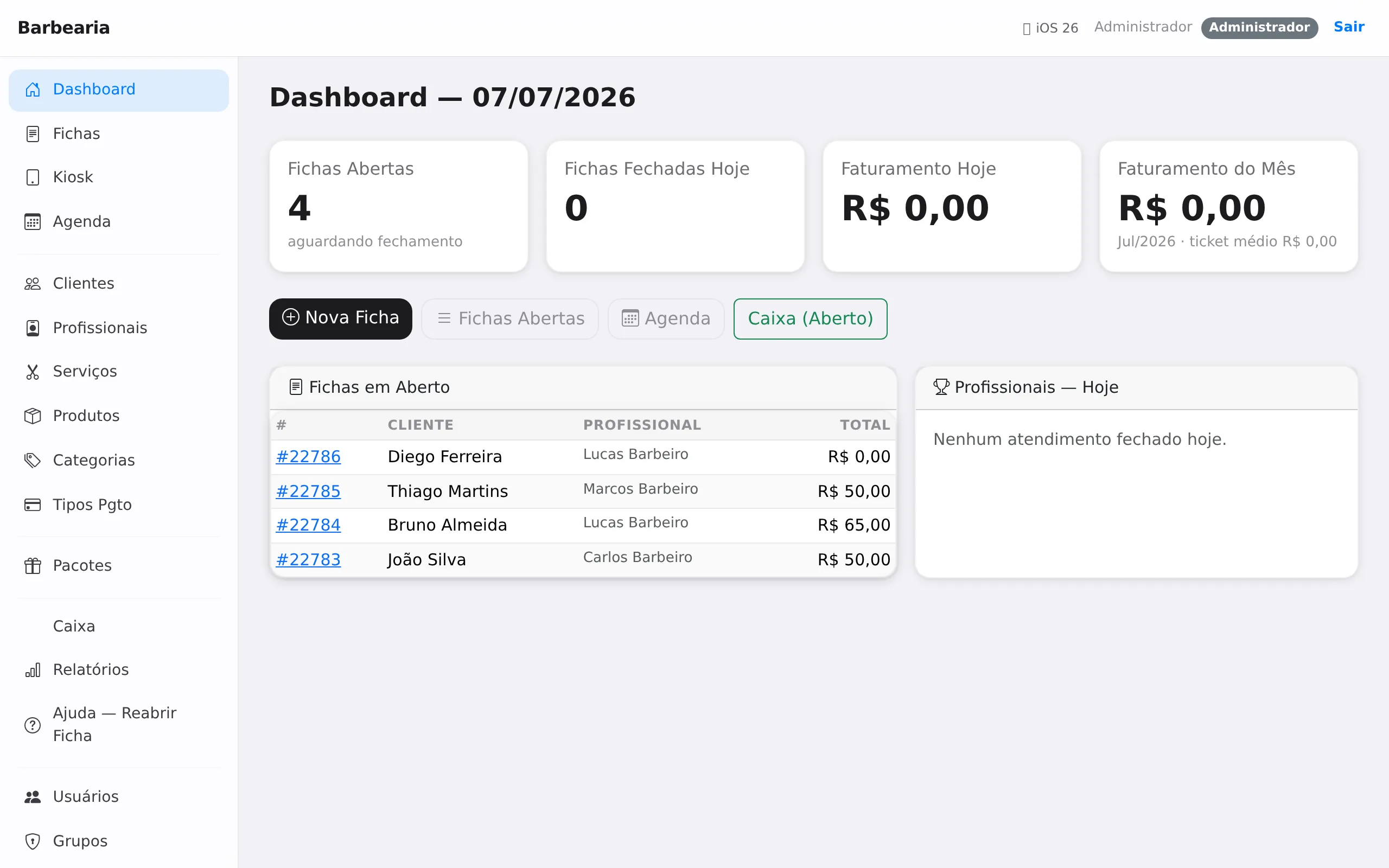 Sistema de gestão desenvolvido pela Sitetec